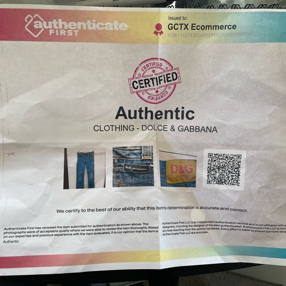 Dolce & Gabbana! VTG Flared tear away buttoned denim-Size 26 - Picture 10 of 10